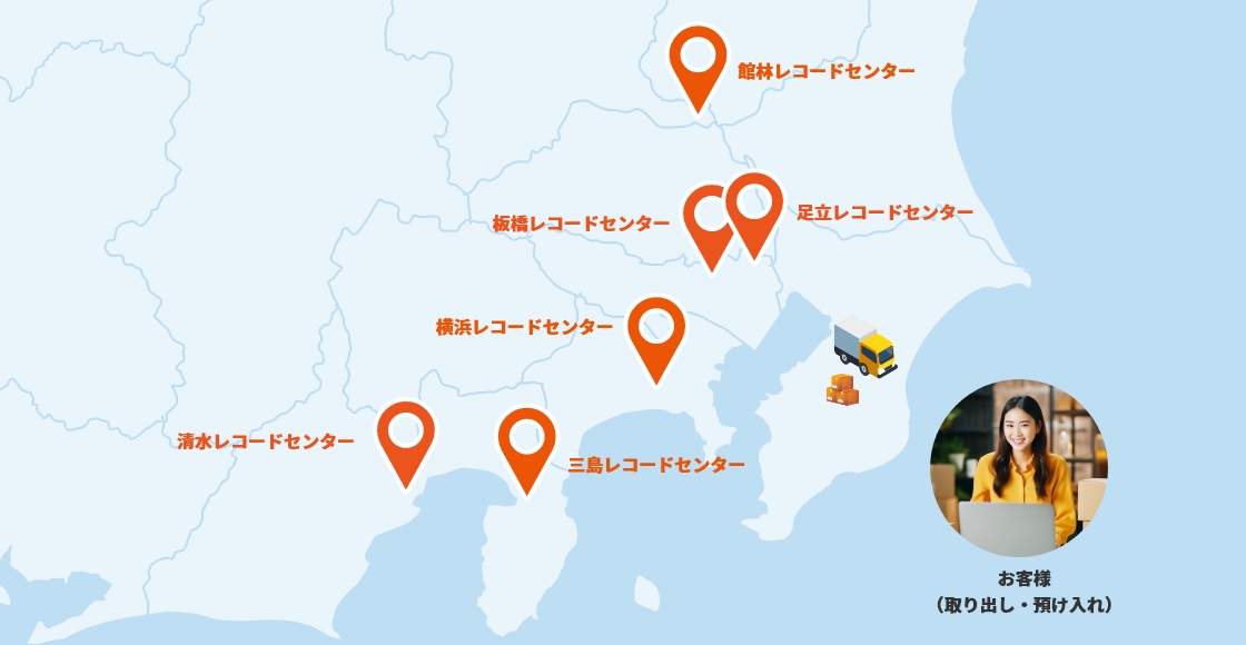 レコードセンター地図